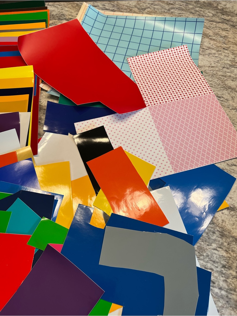 Craft Vinyl Sheets Multi-Color Assortment - Picture 4 of 5